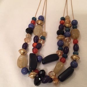 Beaded statement necklace